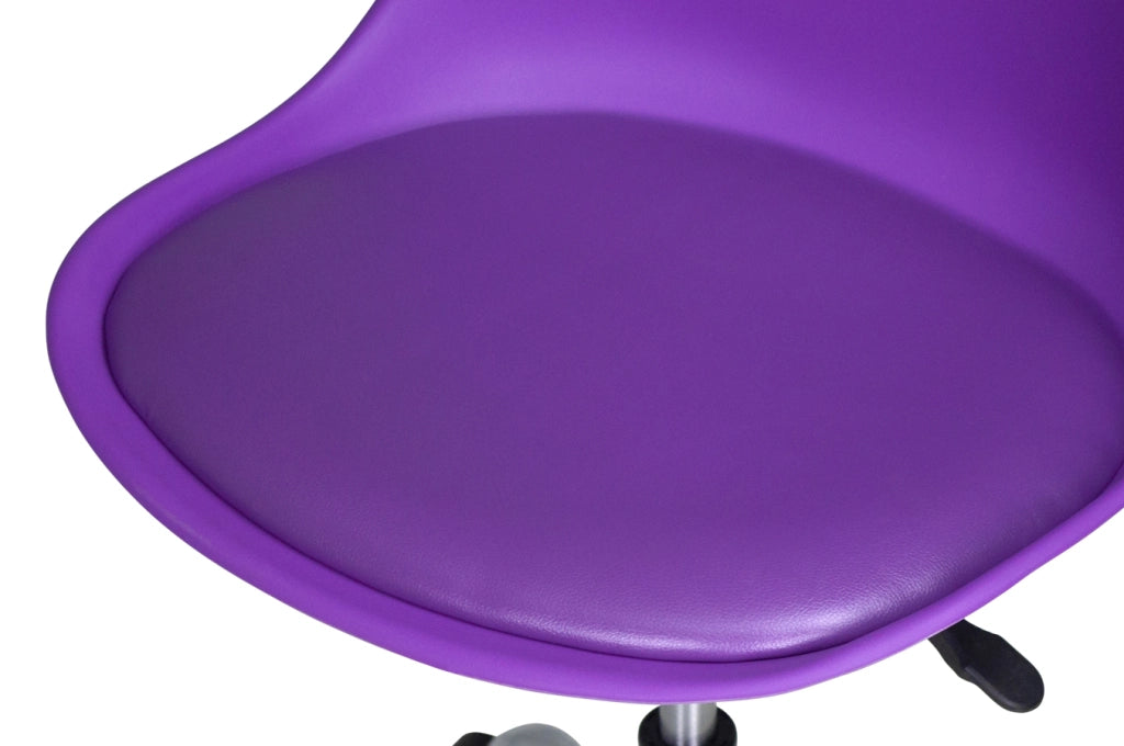 Sedia da ufficio girevole, sedia da scrivania viola con rotelle mod. SALLY SU34SAPM