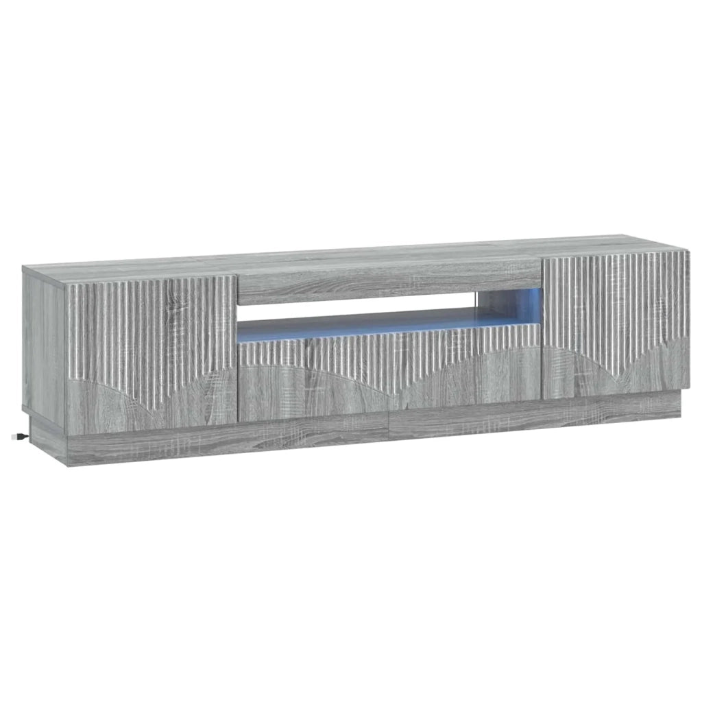 Mobile TV LED Sonoma grigio Legno ingegnerizzato 897351