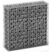 Gabbione in Rete di Acciaio Galvanizzato 100x20x100 Recinzione Orto da Giardino
