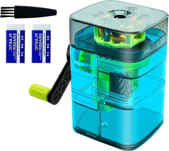 Puntenslijper manuale con manopola a spirale - funzione di arresto automatico - adatto per bambini e adulti