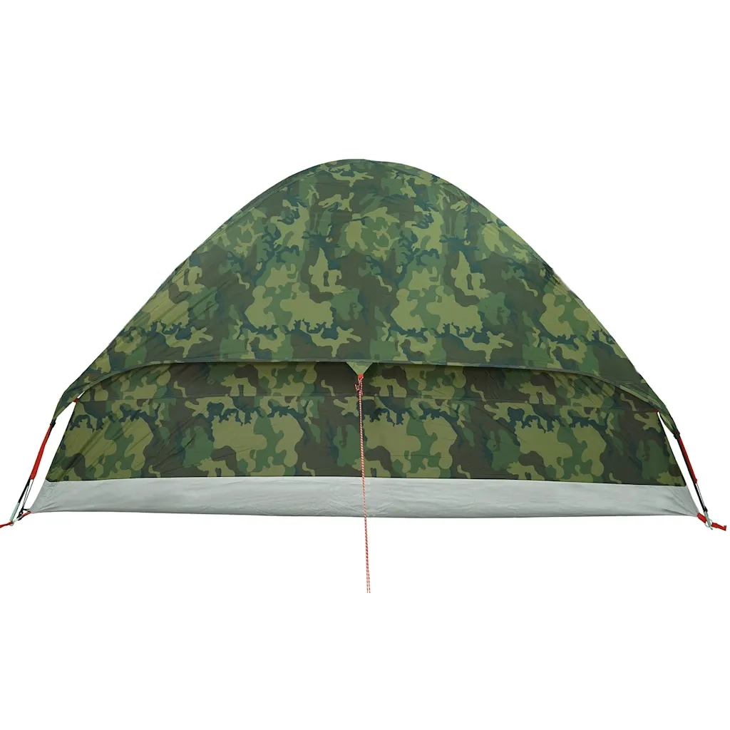 vidaXL Tenda da Campeggio a Cupola per 6 Persone Mimetica Impermeabile