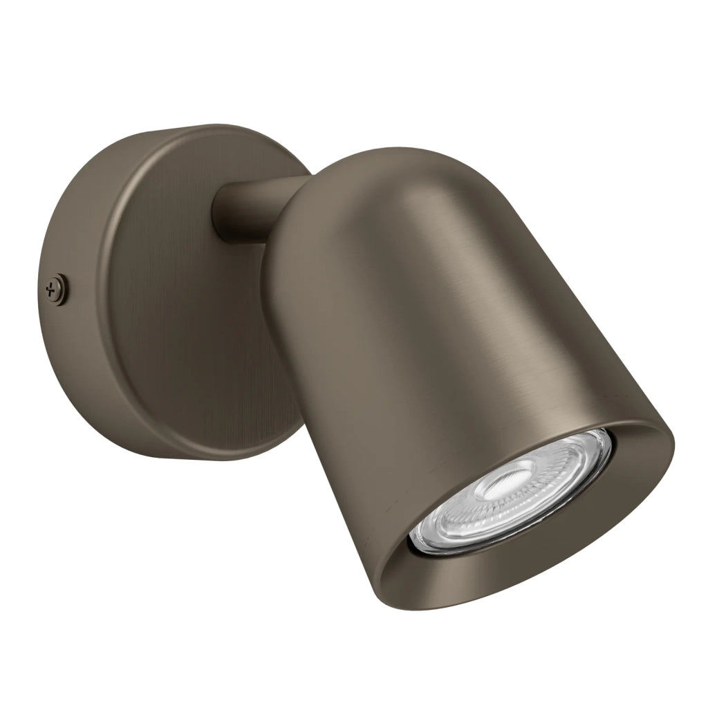 Faretti E Spot Moderno Camaldoli Acciaio Bronzo 1 Luce Gu10 Ip20