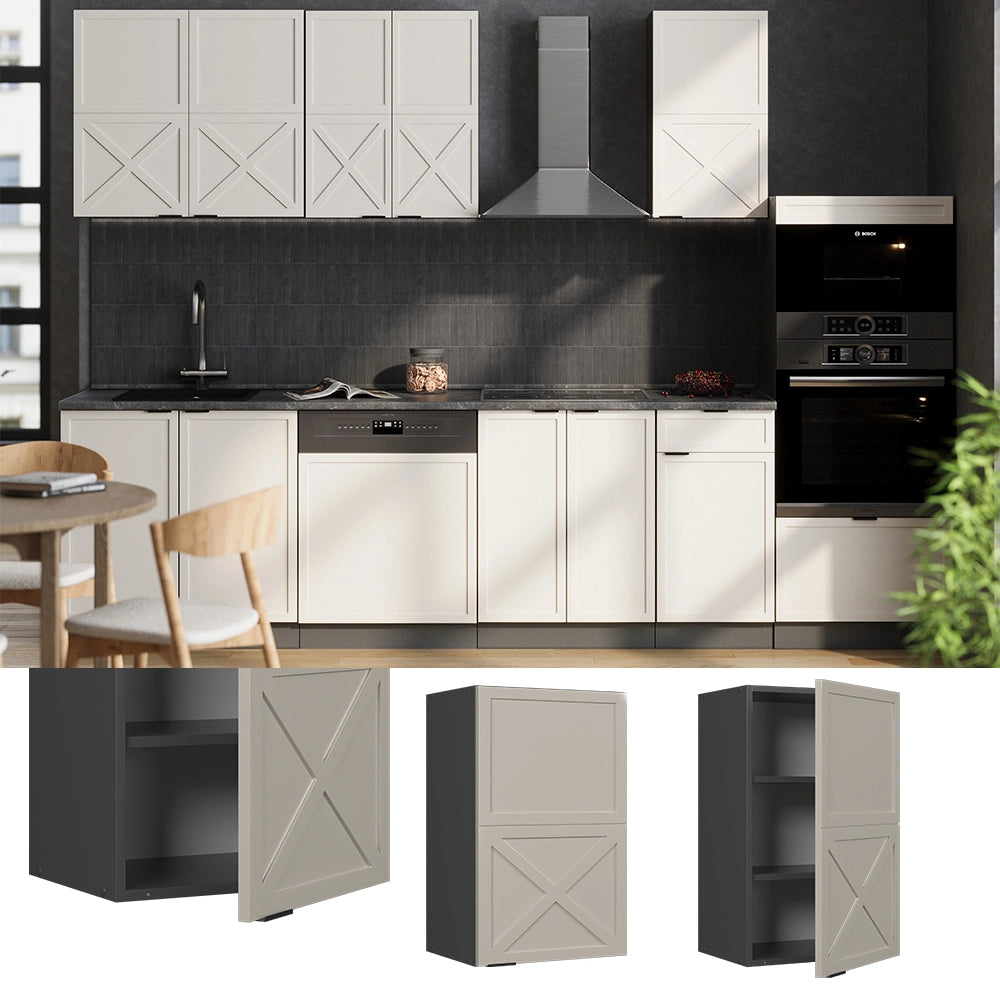 Vicco Pensile da cucina GrigioBeige 45 cm