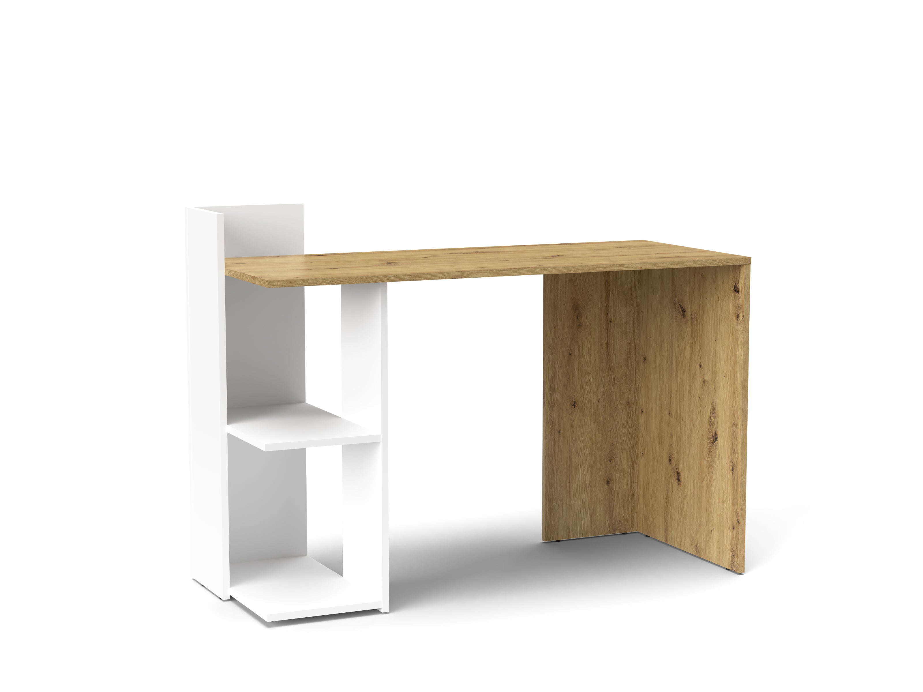 Scrivania casa ufficio PC modello paco PC1 cm 120X51X87h bianco rovere