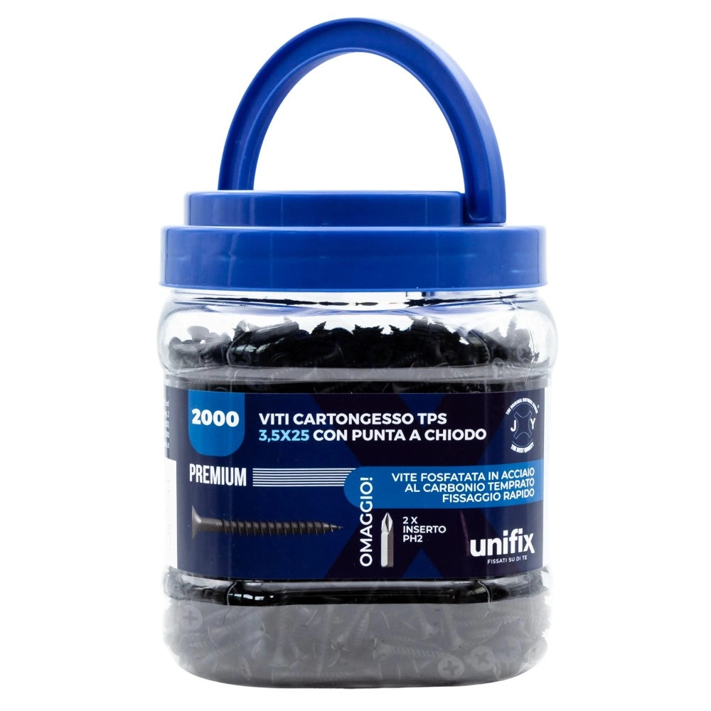 Vite premium autofilettante per cartongesso 3,5x25mm - 2000pz