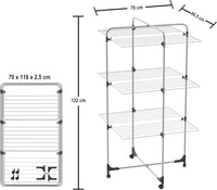 Stendibiancheria Stendino a torre, lunghezza stenditura 30 metri mod.ICARO COLOMBO