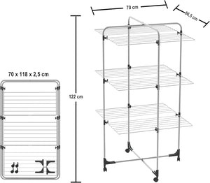 Stendibiancheria Stendino a torre, lunghezza stenditura 30 metri mod.ICARO COLOMBO