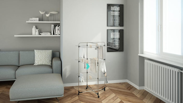 Stendibiancheria Stendino a torre, lunghezza stenditura 30 metri mod.ICARO COLOMBO