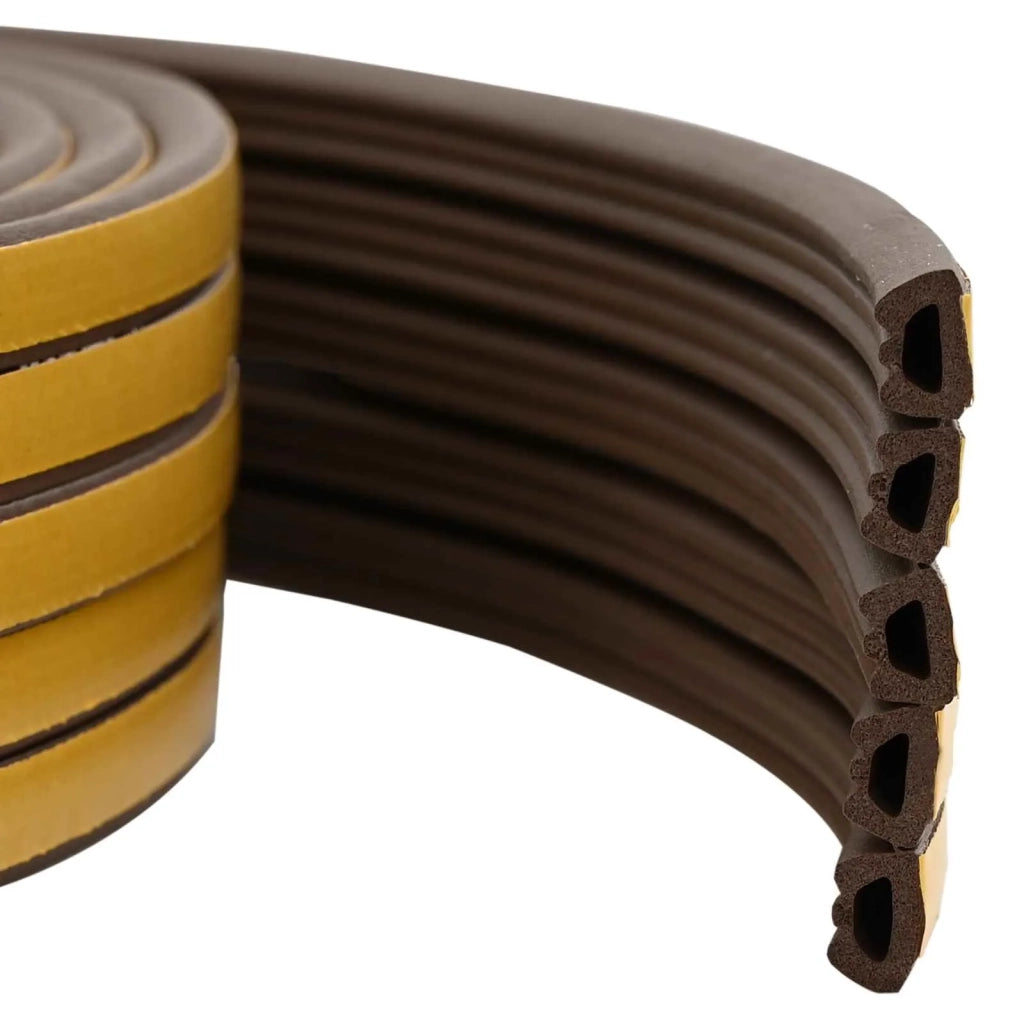 Nastro adesivo per finestre Marrone 10 x 6 mm 50 m Schiuma EPDM 42038152