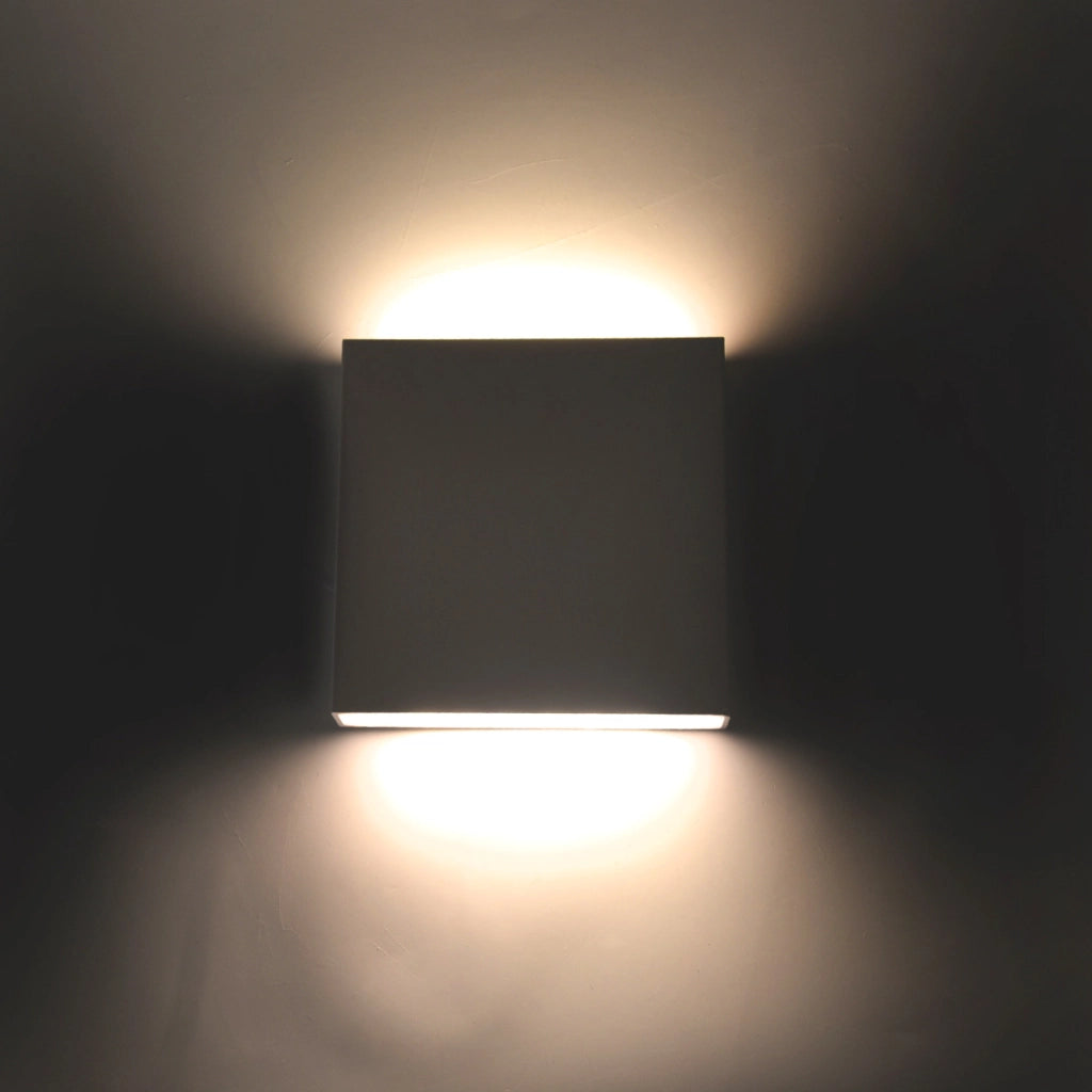 APPLIQUE LED QUADRATA SLIM 12W BI-EMISSIONE LUCE CALDA 3000K° - ILLUMINAZIONE IDEALE PER SOGGIORNI CAMERE INGRESSI UFFICI E NEGOZI