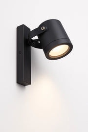 Applique da Esterno GU10 IP44, Lampada da Parete in Alluminio, Design Moderno, Orientabile, Ideale per Giardino, Terrazza e Ingressi Grigio