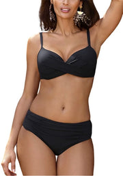 Costumi da bagno per donne - tankini con reggiseno - nero - L