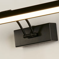 Applique Moderna Rodi Acciaio Nero Policarbonato Led 13,3W 3000K