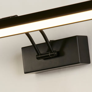 Applique Moderna Rodi Acciaio Nero Policarbonato Led 13,3W 3000K