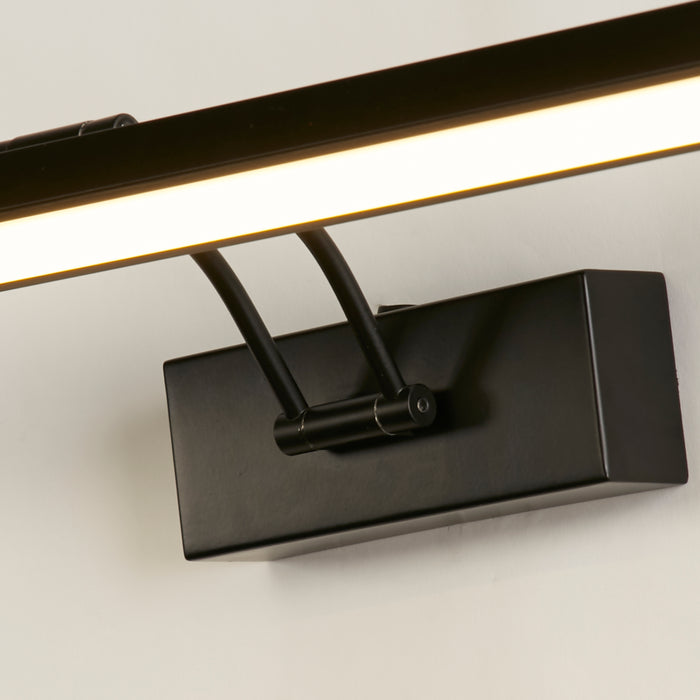 Applique Moderna Rodi Acciaio Nero Policarbonato Led 13,3W 3000K