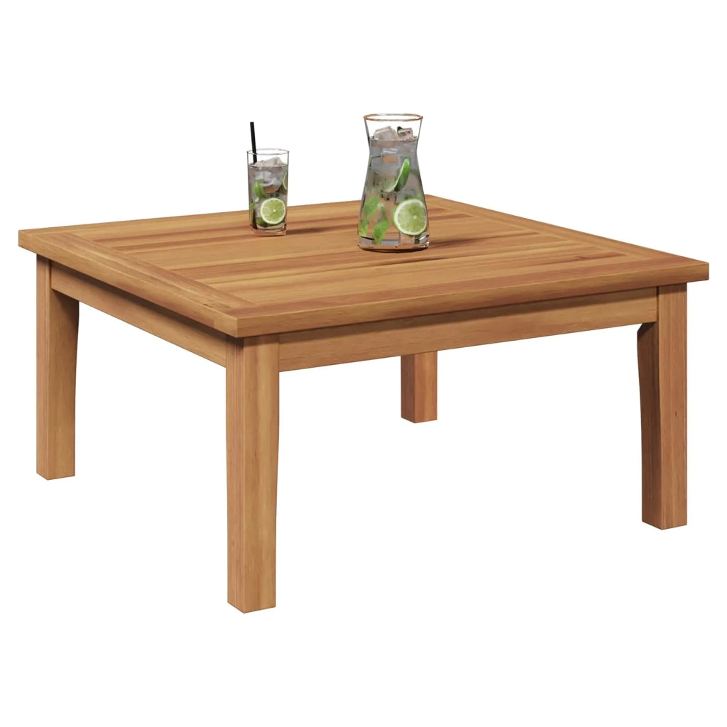 Tavolo da Giardino | Tavolino da esterno Marrone Legno massello di teak