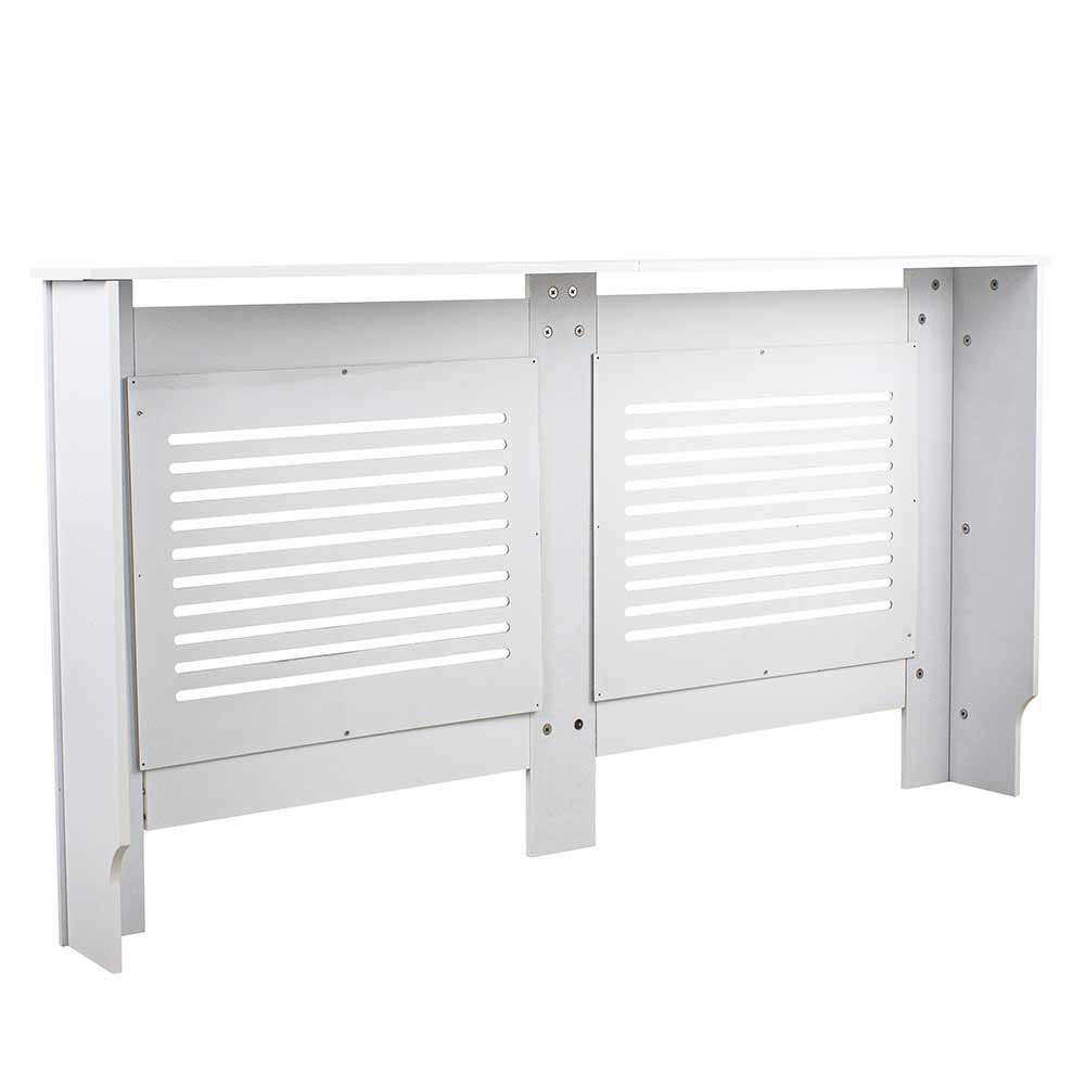 Rivestimento Copritermosifone Legno MDF Bianco 152x19 H82cm Copri Calorifero