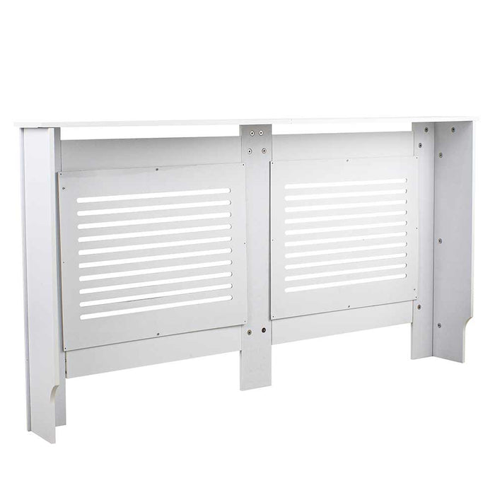 Rivestimento Copritermosifone Legno MDF Bianco 152x19 H82cm Copri Calorifero