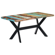 Tavolo da Pranzo 160x80x75 cm in Legno Massello di Recupero cod mxl 13550