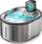 Fonte di acqua per gatti 4 litri - acciaio inossidabile in dotazione - con sensore di movimento - con batteria 3000 mAh