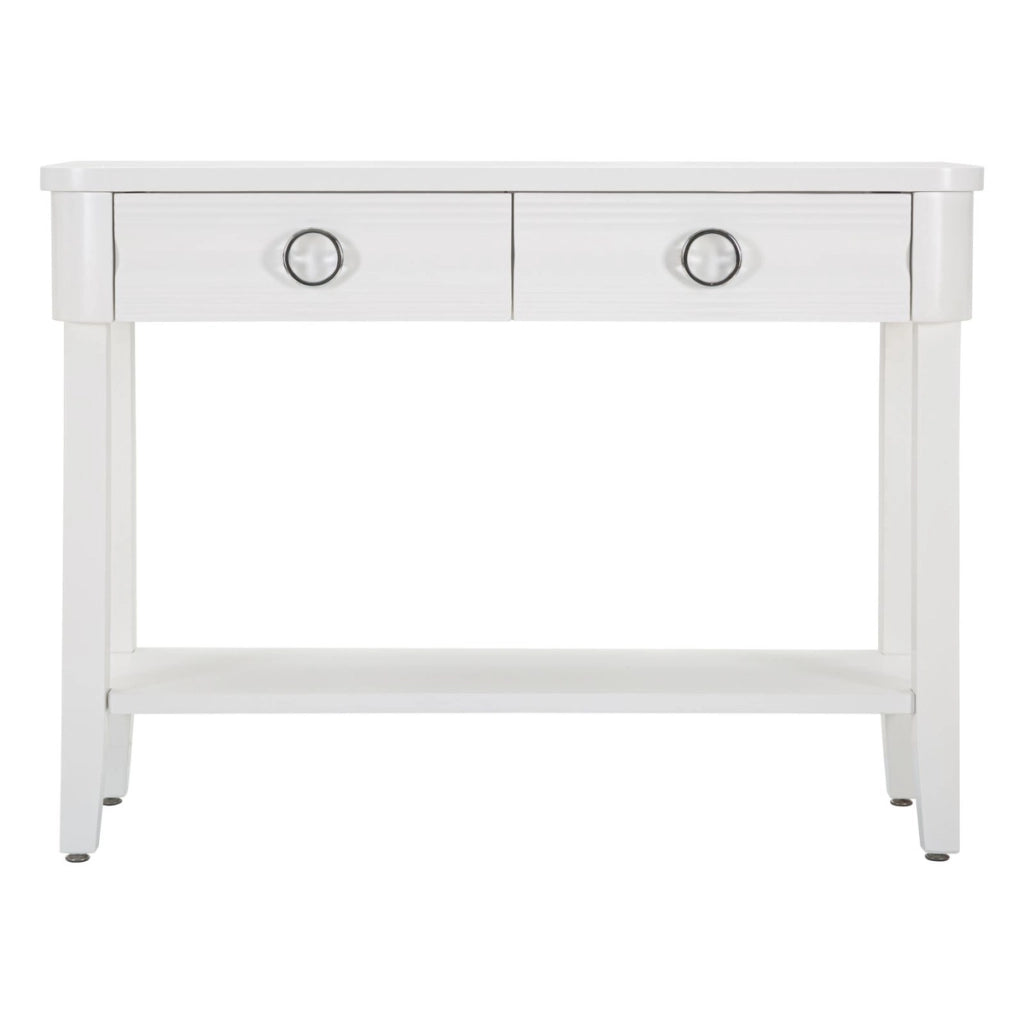 Tavolo Consolle VKH603, Bianco, Legno, 110x40x82 cm