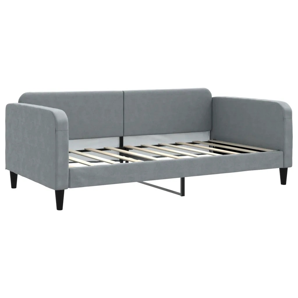 Divano letto | Sof¨¤ letto | Letto singolo Estraibile Grigio Chiaro 100x190 Tessuto