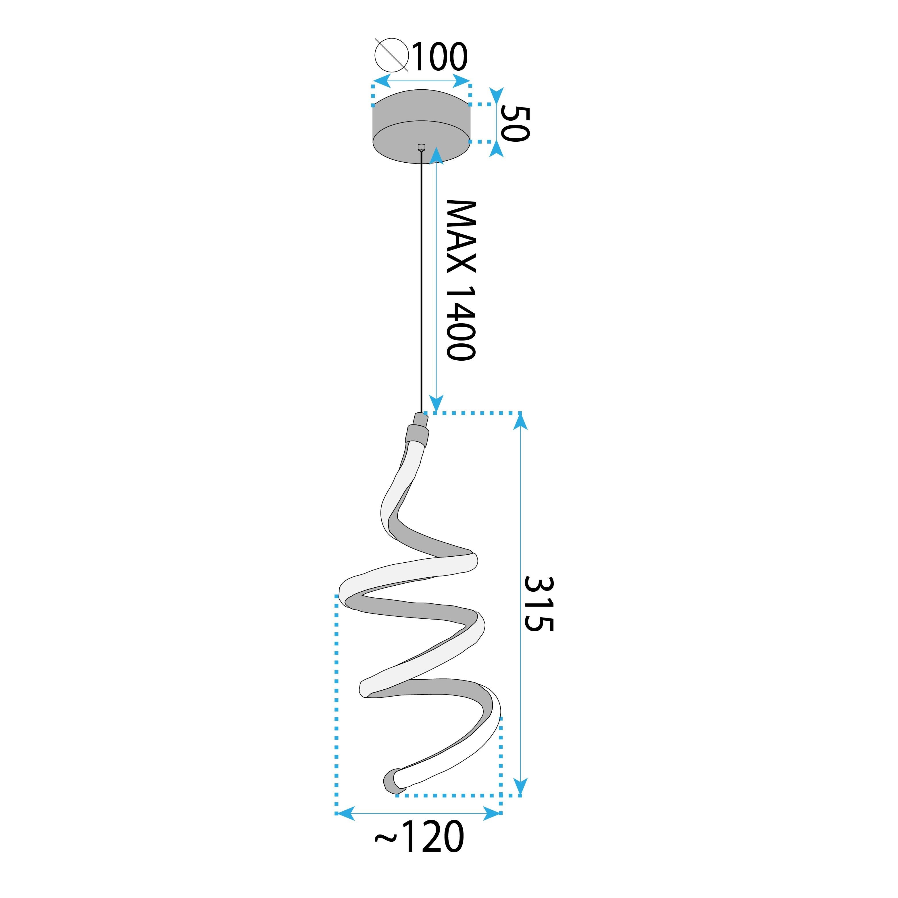Lampada A Sospensione Da Soffitto Led Lhj096-1cp Light Rose Gold