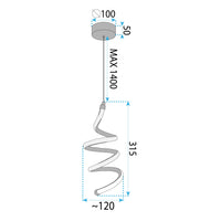 Lampada A Sospensione Da Soffitto Led Lhj096-1cp Light Rose Gold