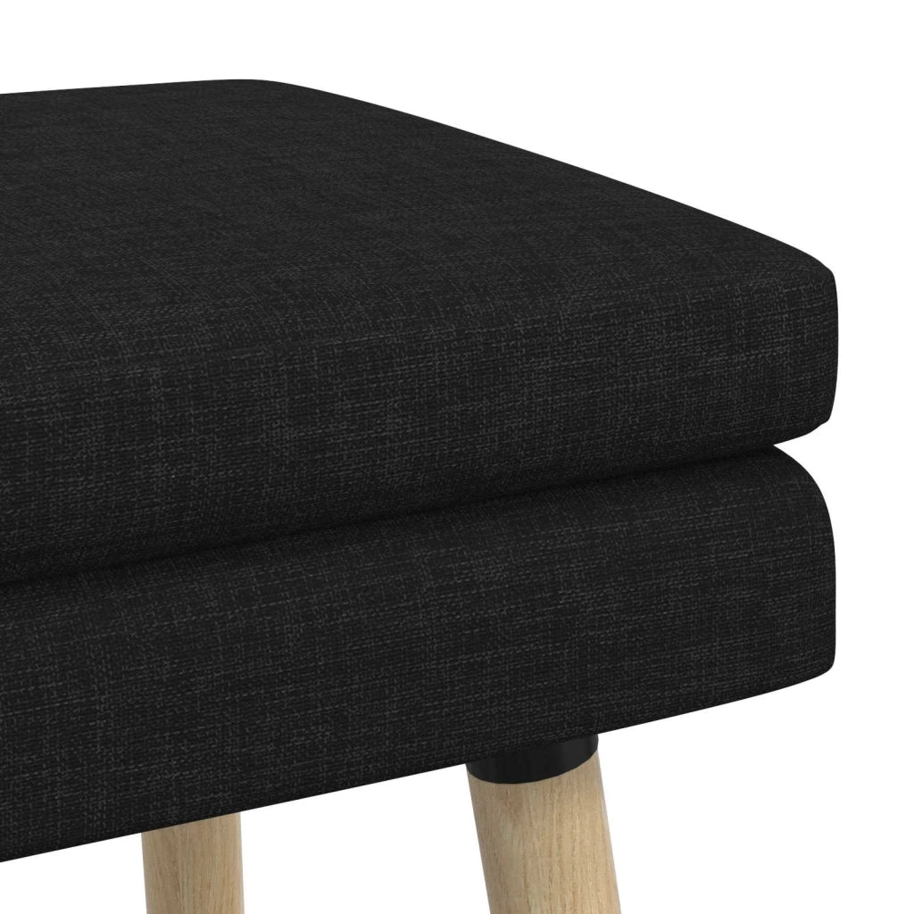 Panchina a doppio strato Nero 60 x 40 x 46 cm Tessuto 42038419
