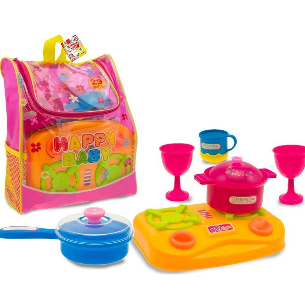 Trade Shop - Zainetto Gioca In Cucina Passione Da Chef 26 Pezzi Inclusi Gioco Per Bambini -