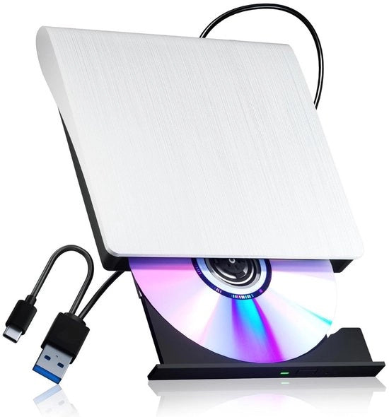Stazione esterna, lettore ottico USB 3.0, compatibile con laptop, lettori CD, portatile, non include dischi, compatibile con Windows 10/11, Linux, Mac OS.