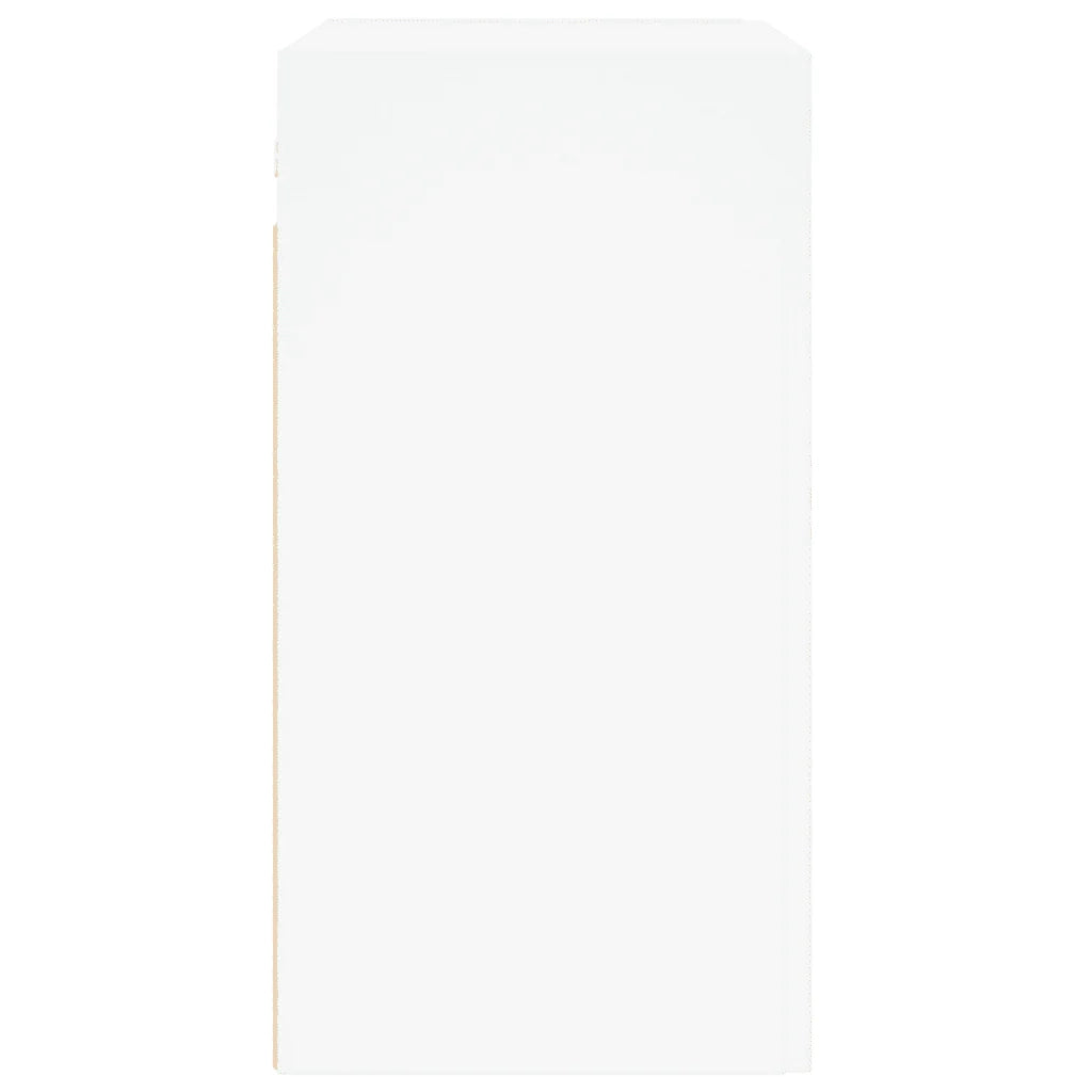 Mobiletto a muro dal design moderno con pratico spazio contenitivo 60 x 31 x 60 cm legno composito bianco 02_0048815