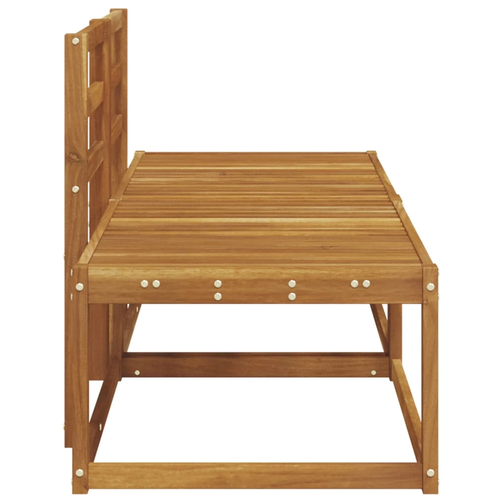 Divano da Esterno 2 Pezzo-Divano da Giardino-Divano componibile Naturale 182,5 x 63 x 73 cm