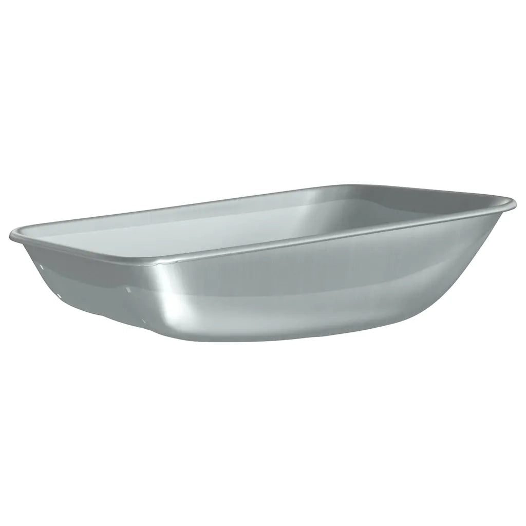 Sostituzione Vassoio Carriola Argento 80 x 60 x 25 cm Acciaio