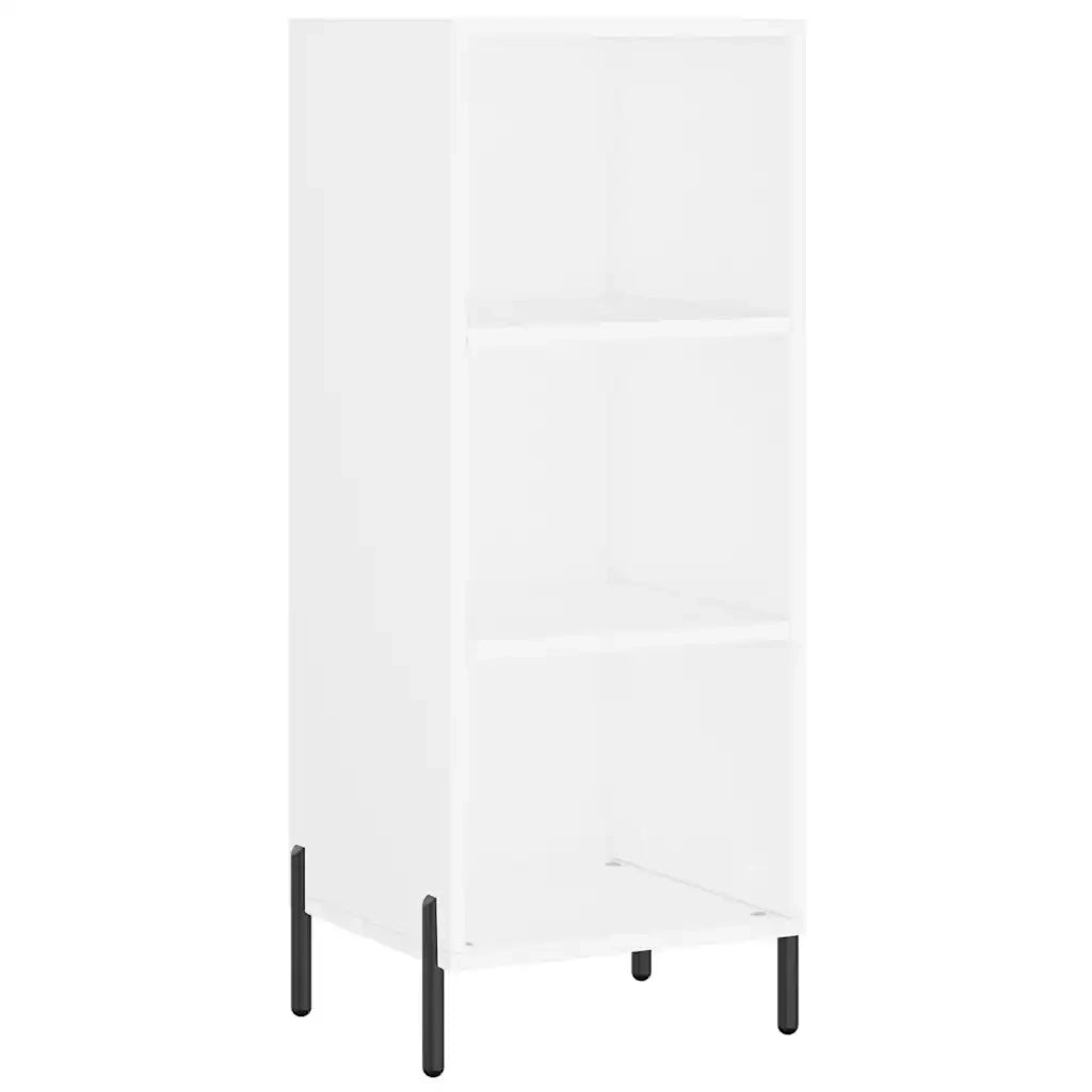Credenza Bianca 34,5x34x180 cm in Legno Multistrato
