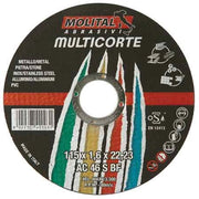 DISCO DA TAGLIO UNIVERSALE MOLITAL Ø 230x2,0 mm - MOLITAL
