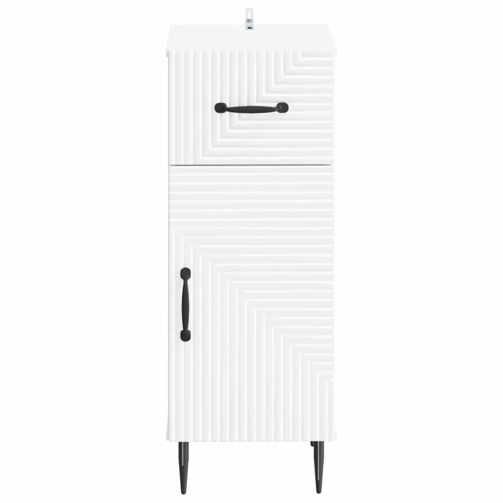 Mobiletto da Bagno HAARLEM Bianco 30 x 31 x 80 cm 896825