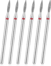 Kit di manicure professionale a 6 pezzi - Boor a diamante per unghie - Acciaio inossidabile - Adatto per salone di casa - Facile da utilizzare - Kit di boeri per unghie