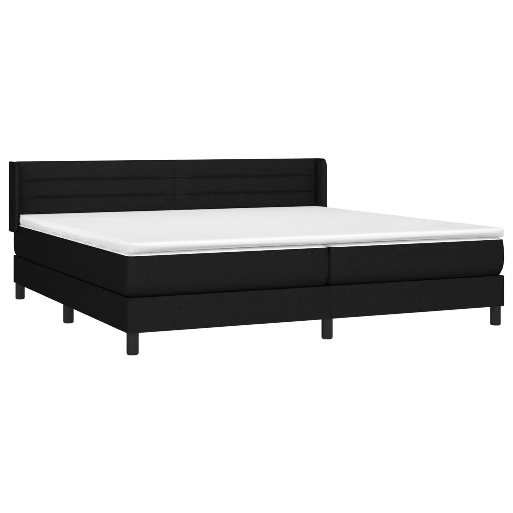 Giroletto a Molle con Materasso Nero 200x200 cm in Tessutocod mxl 98361