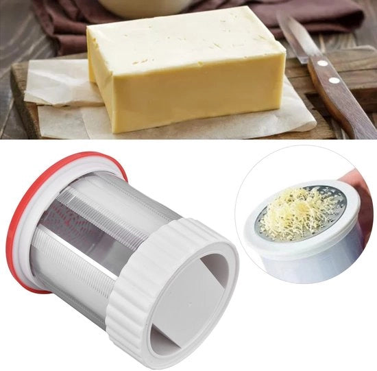 Raspante per Formaggio in Acciaio Inossidabile - Raspante Multifunzionale - Raspante Portatile per Avocado - Sicuro e Affidabile - Adatto per Frutta e Verdura - Duraturo e Resistente alla Corrosione