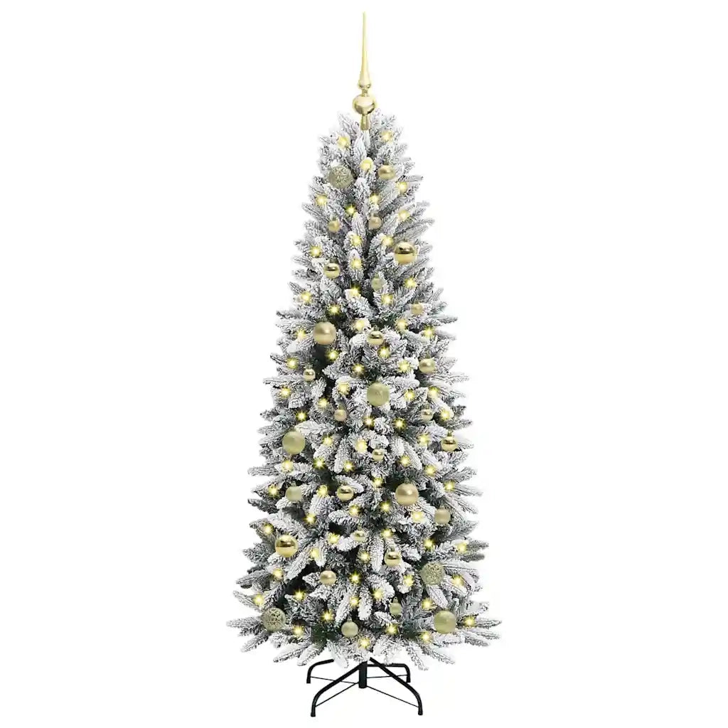 Albero di Natale artificiale con 150 LED Bianco 150 cm 3396037