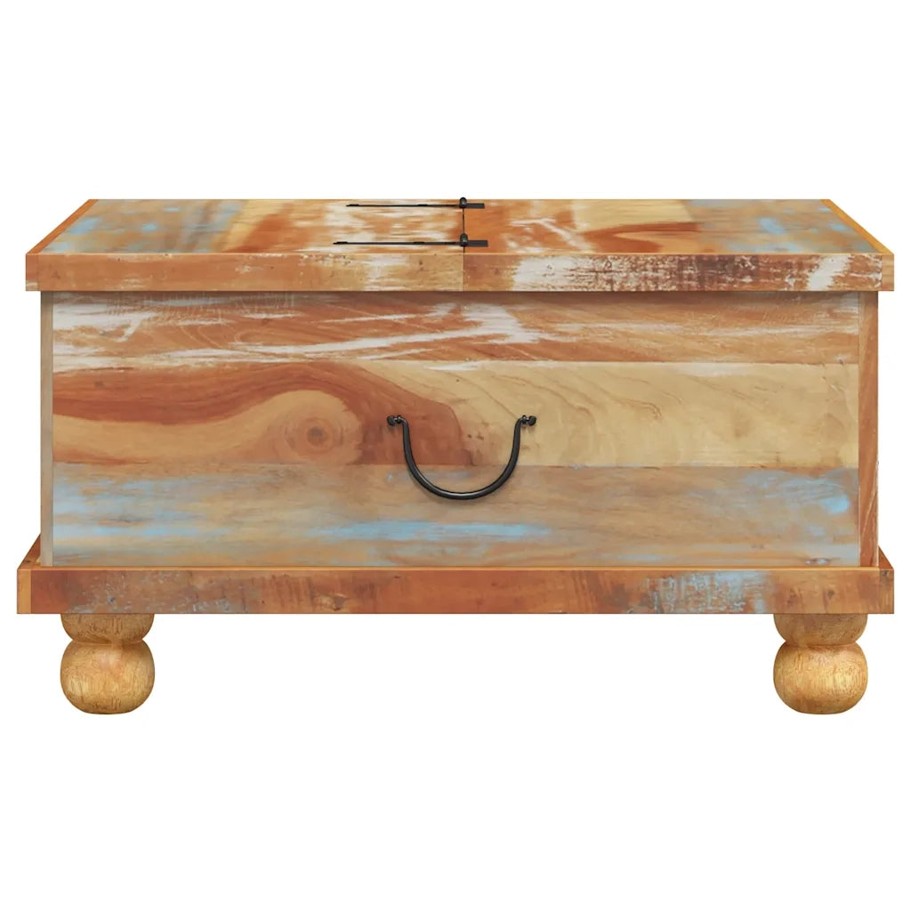 Tavolino da CaffÃ¨ in Legno di Recupero 70x70x38 cm