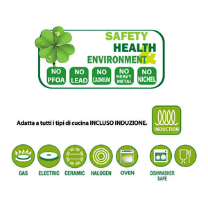 Padellone Jumbo in Alluminio Ø 32 cm Antaderente Induzione Silex Kitchenchef