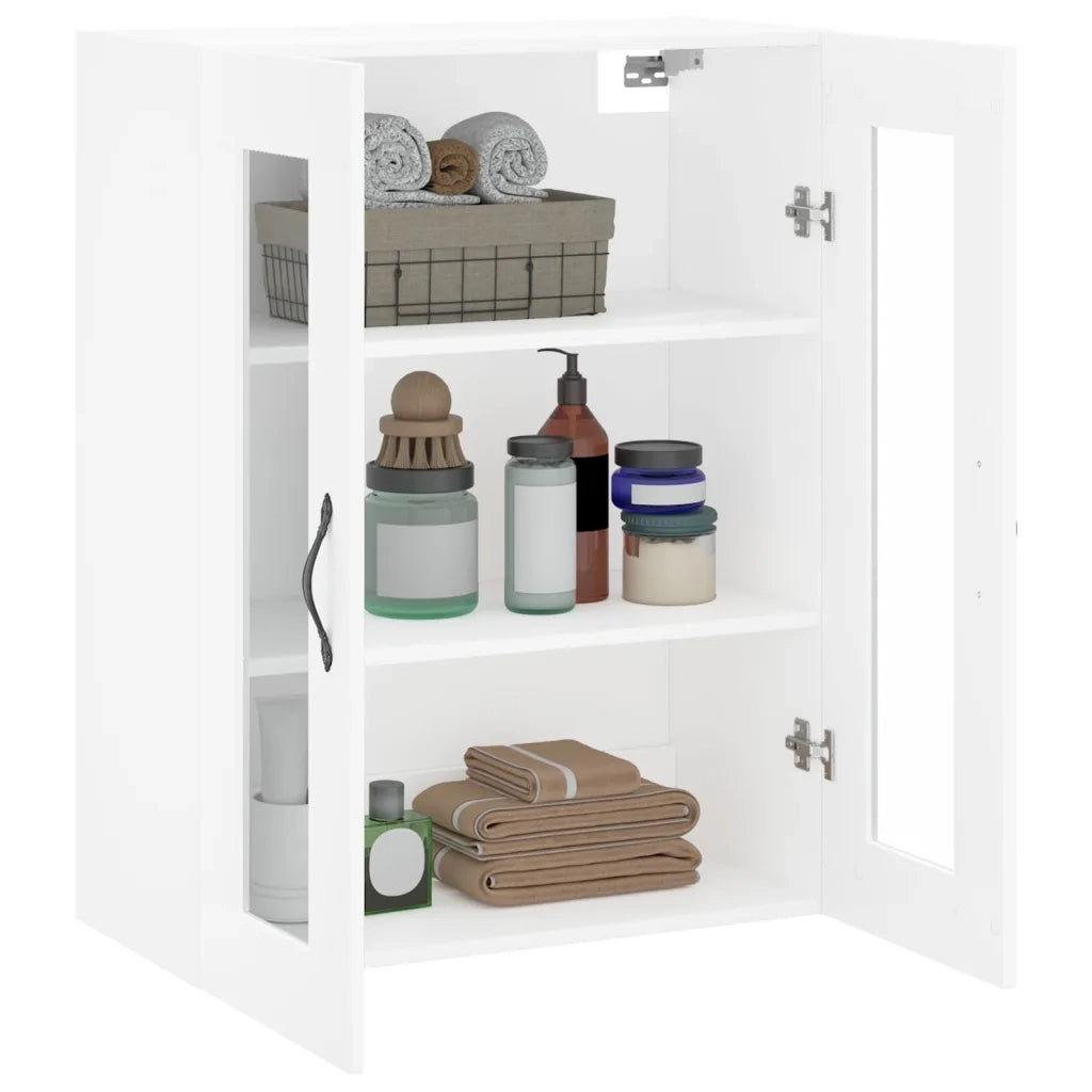 Armadietto a Muro | Mobile a Parete Bianco 69,5x34,90 cm in Legno Multistrato