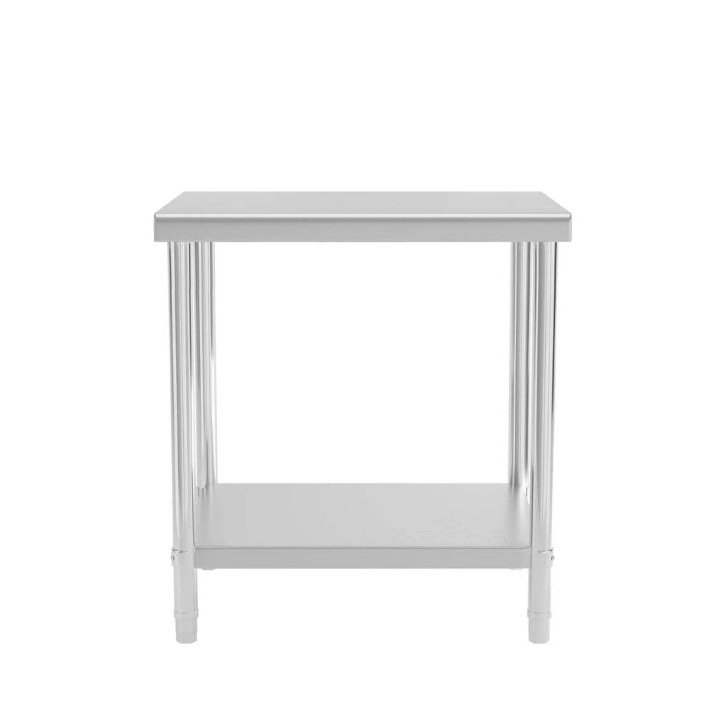 Tavolo da lavoro professionale in acciaio inox da cucina 80 x 60 cm con bordo rialzato portata 190 kg 14_0003663/2