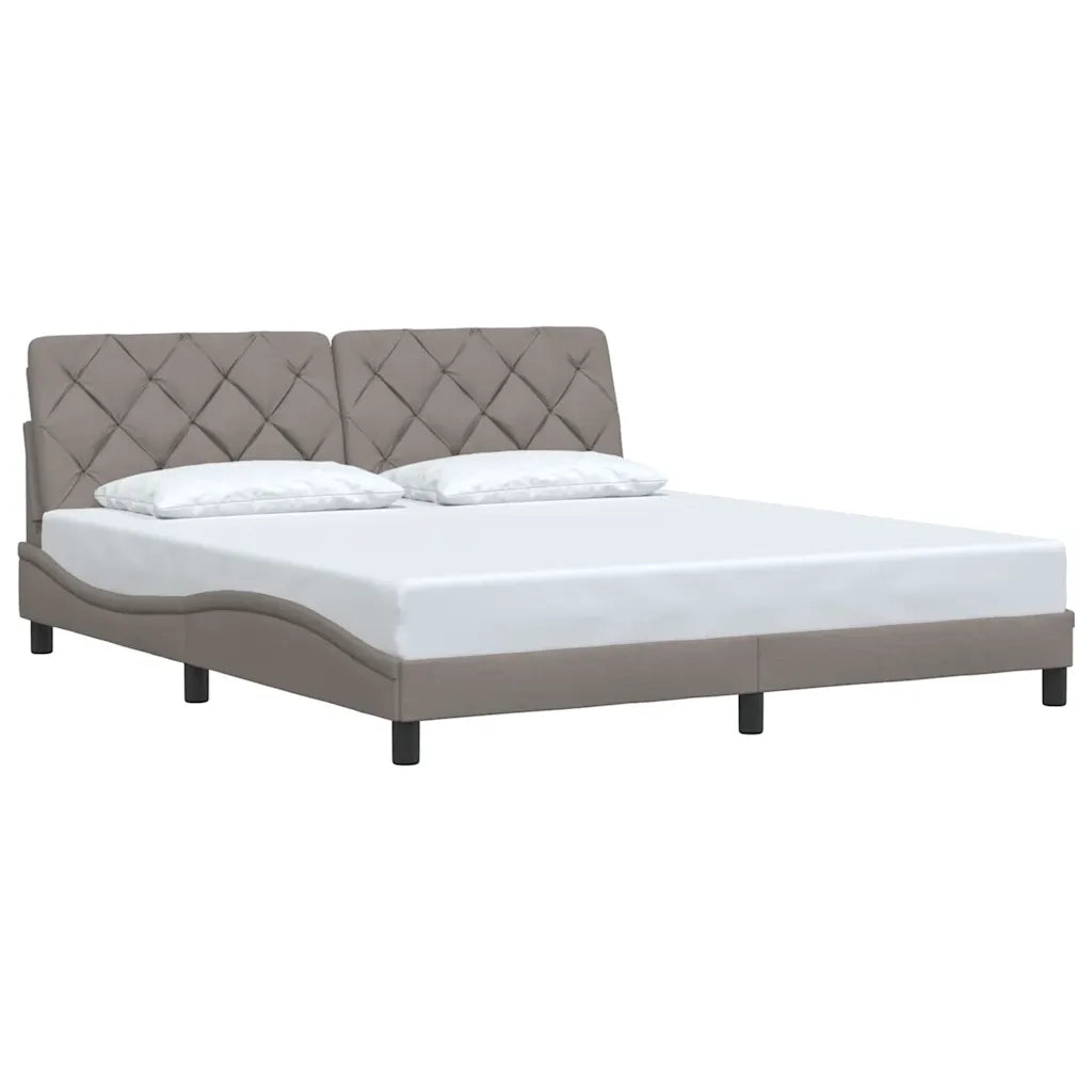 Giroletto senza Materasso Tortora 180x200 cm in Tessuto 3310619