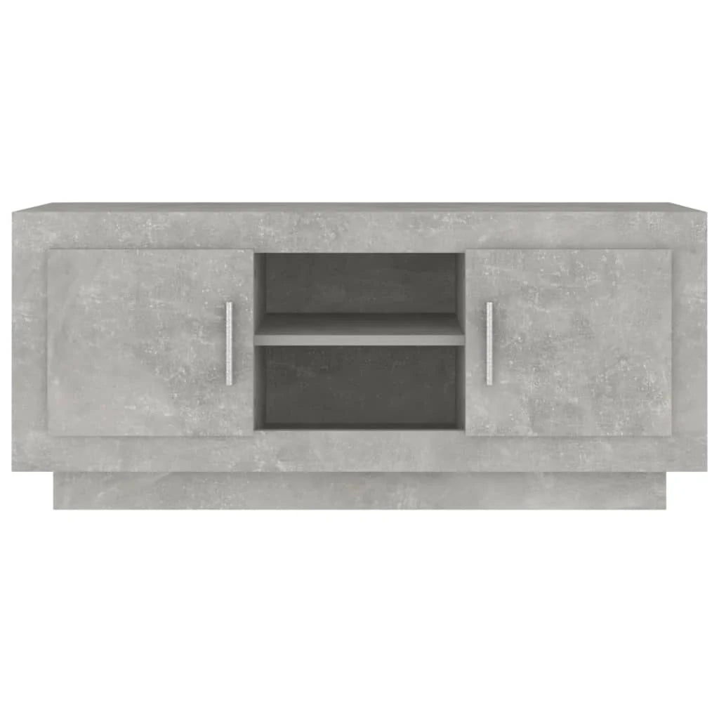 Mobile TV multimediale mensola TV credenza mobile TV sala da pranzo soggiorno camera da letto 102 x 35 x 45 cm legno ingegnerizzato grigio 02_0025570
