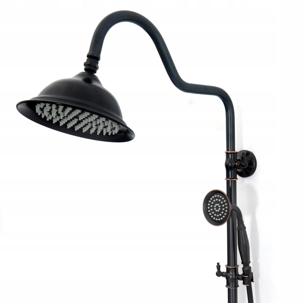 Set Doccia Con Beccuccio Rea Retro Old Black
