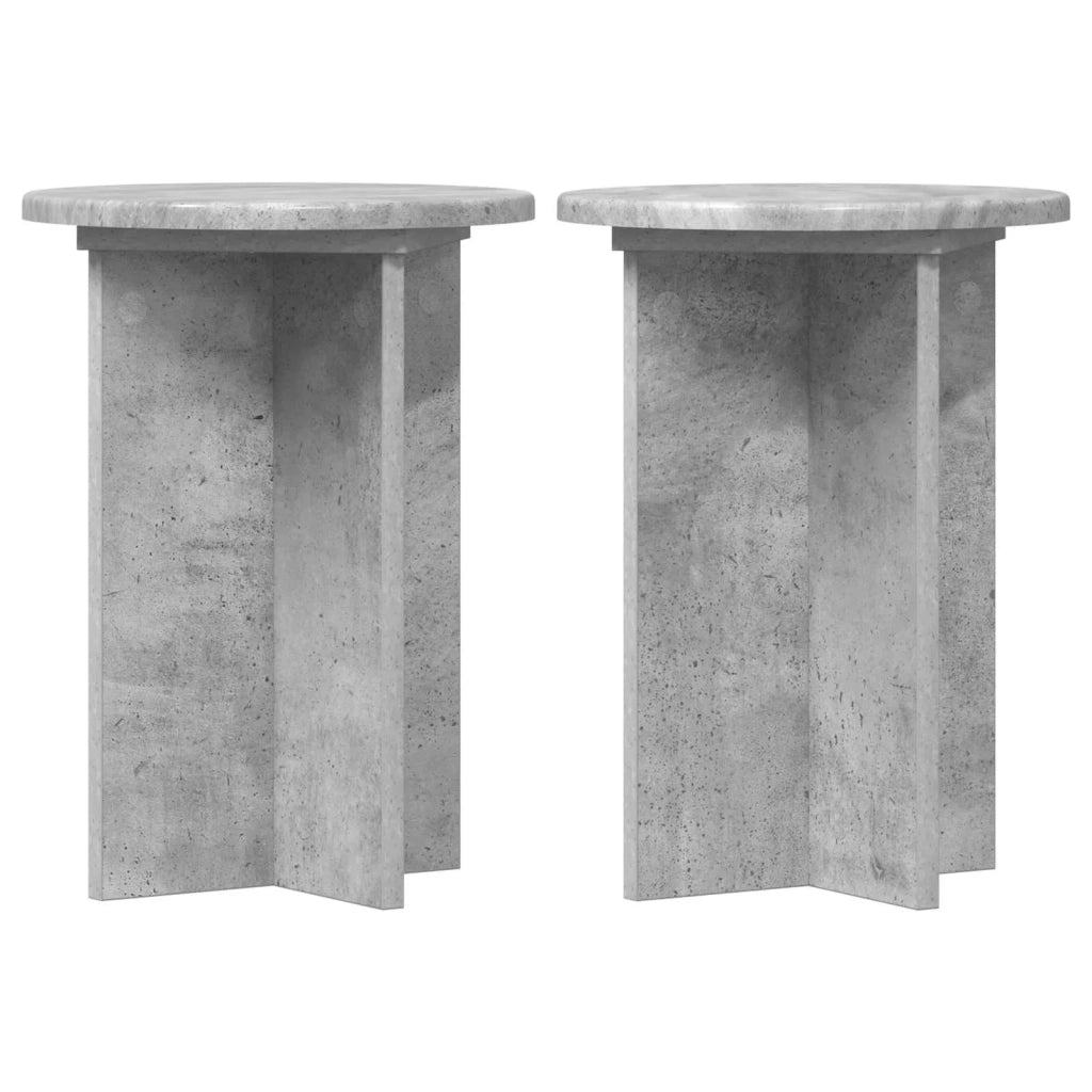 Supporto per piante 2 pcs Grigio Cemento Ø29,5 x 40 cm 899738