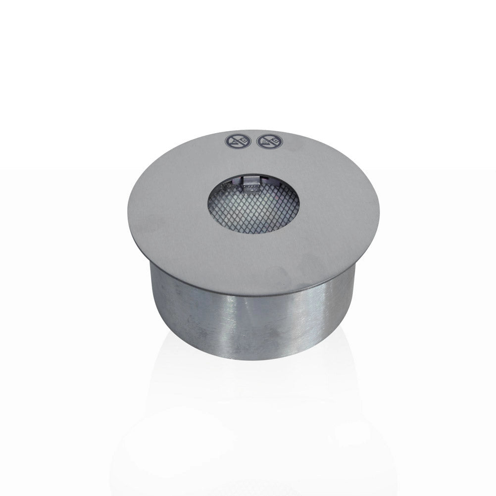 Bruciatore Rotondo per Camino a Bioetanolo Ø22x10 cm 2,5 lt Senza Vetro in Acciaio Inox